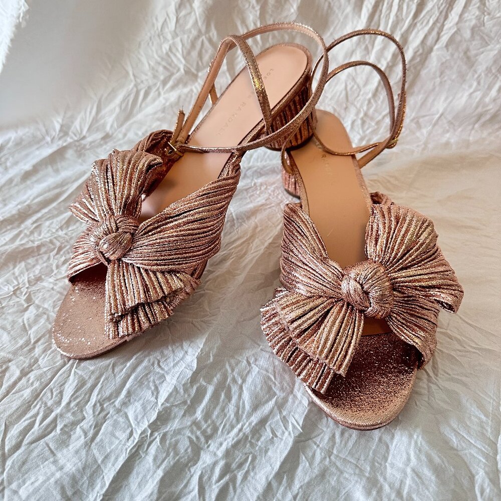 loeffler randall dahlia platinum rose size 11 NWOT
